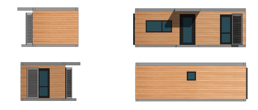 Studio de Jardin 20m2 habitable en bois clé en main